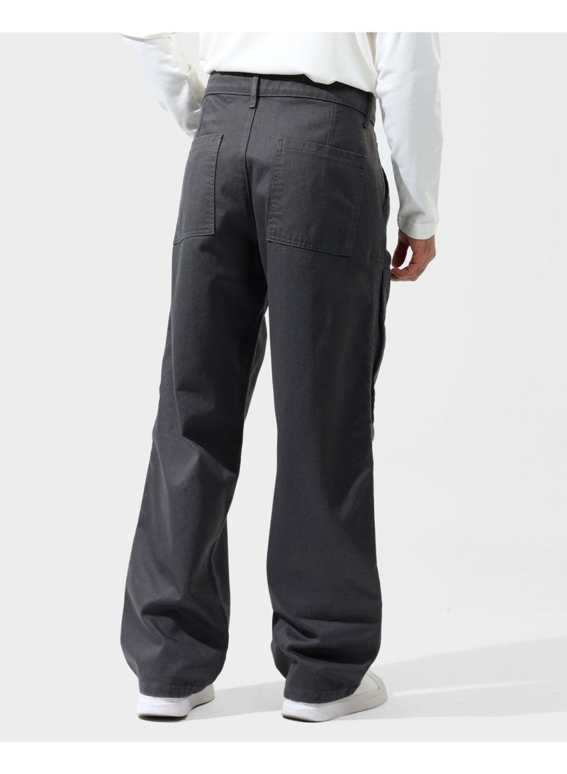 Dott Men’s Washed Denim Cargo Pants – Baggy Fit - Image 4